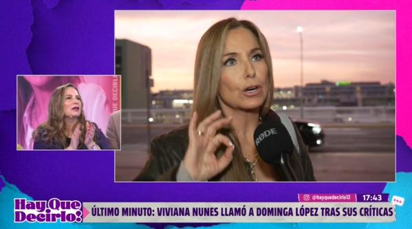 Viviana Nunes llamó a Dominga López.