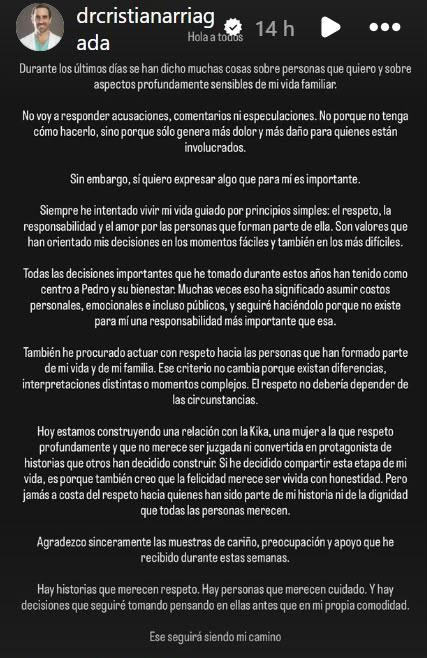 Redes sociales - Historia de Cristián Arriagada