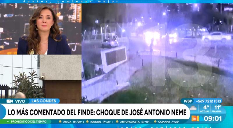 Nuevos antecedentes sobre el accidente que protagonizó José Antonio Neme.