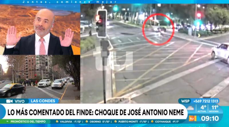 Nuevos antecedentes sobre el accidente que protagonizó José Antonio Neme.