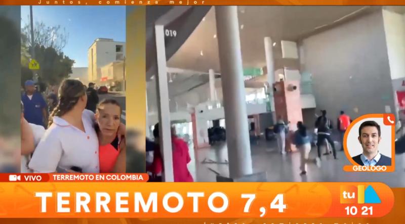 Los registros del terremoto de 7.4 en Colombia.