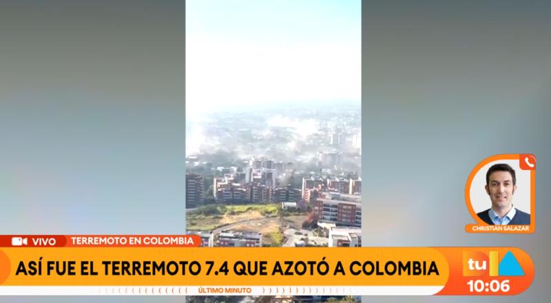 Los registros del terremoto de 7.4 en Colombia.