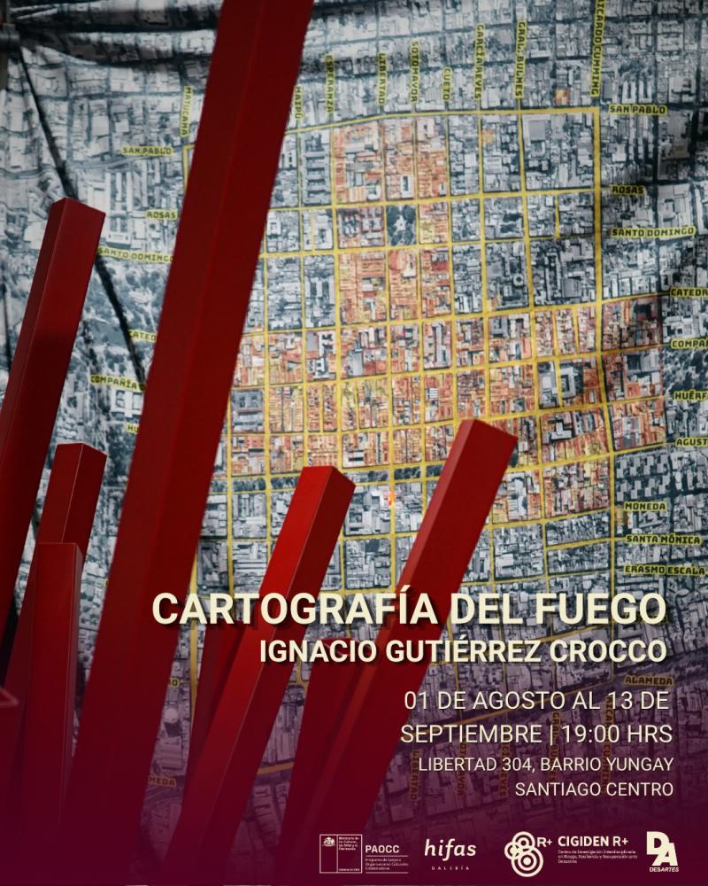 Afiche de exposición del artista Artista Ignacio Gutiérrez Crocco.