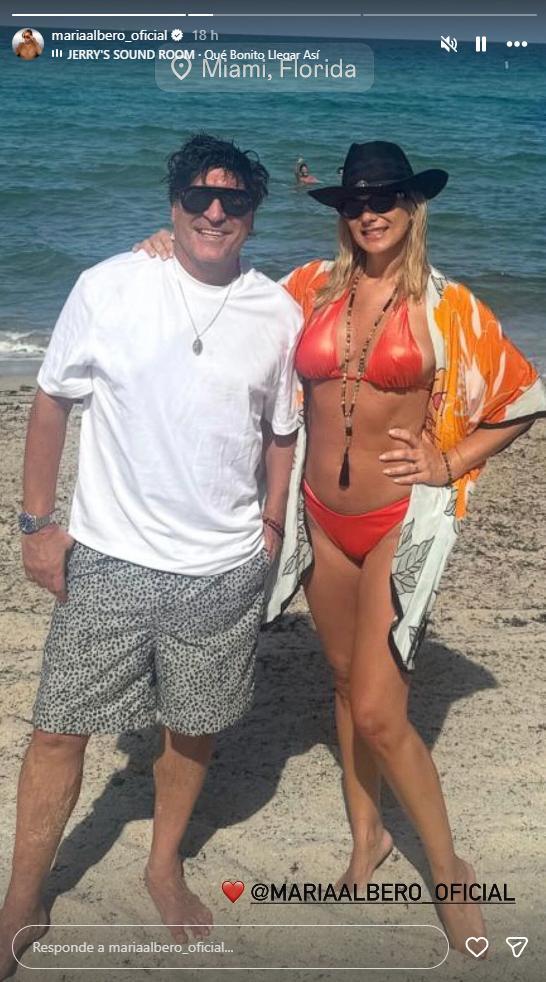 ván Zamorano junto a María Alberó | Instagram