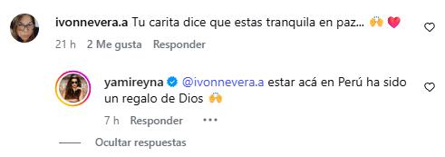 Yamila Reyna rsponde a comentarios en su última publicación | Instagram