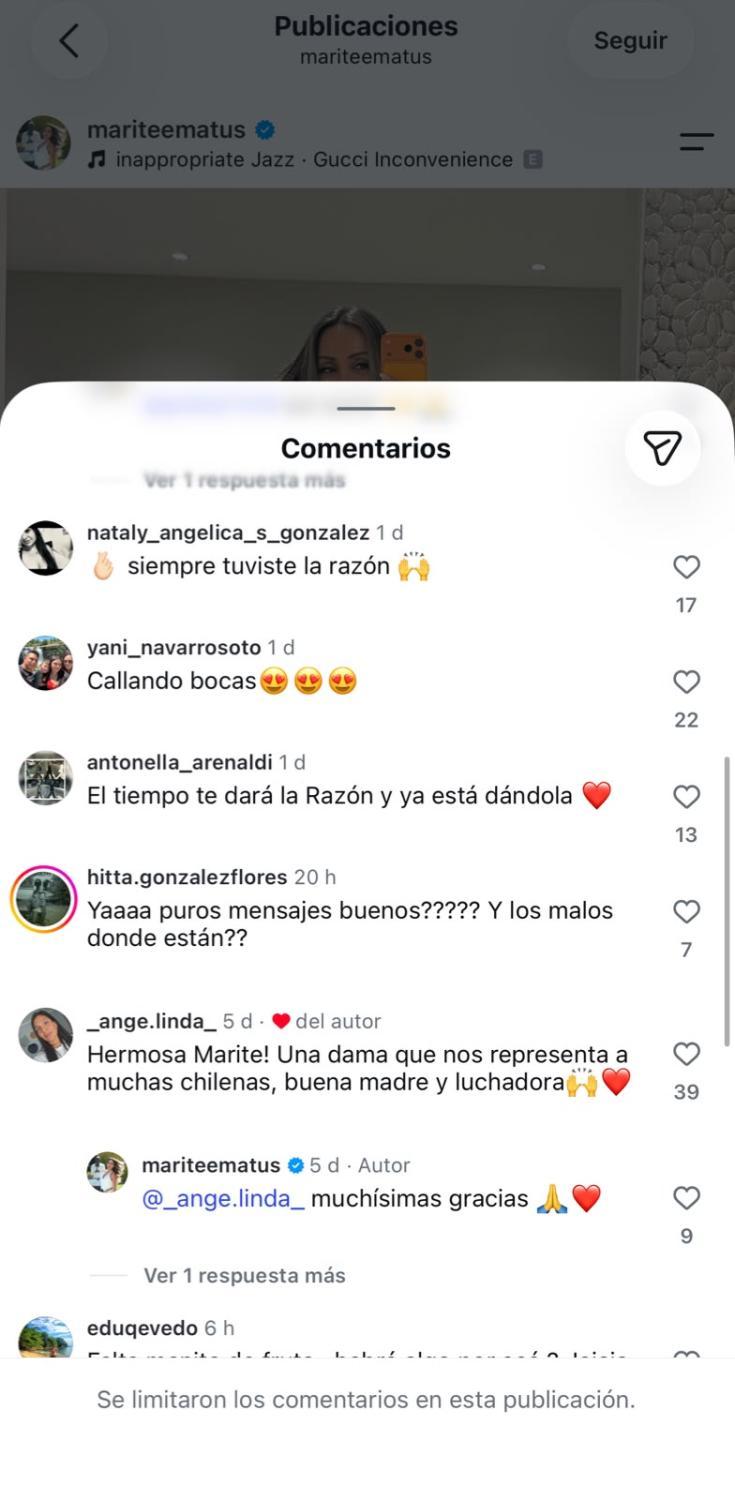 La decisión que tomó Marité Matus tras problema legal de Camilo Huerta | Instagram
