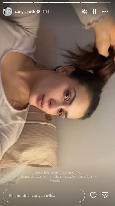 Pantallazo de la historia de Capelli - @conycapelli