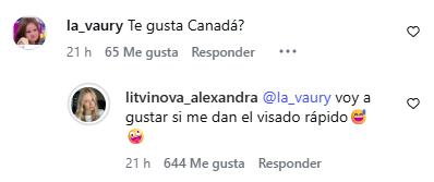 Alexandra Litvinova responde por qué aún sigue en Rusia tras llegada de Alexis a Canadá | Instagram