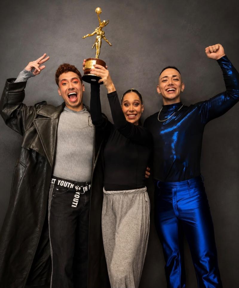 Vale Roth junto a su coach y Luciano - Instagram