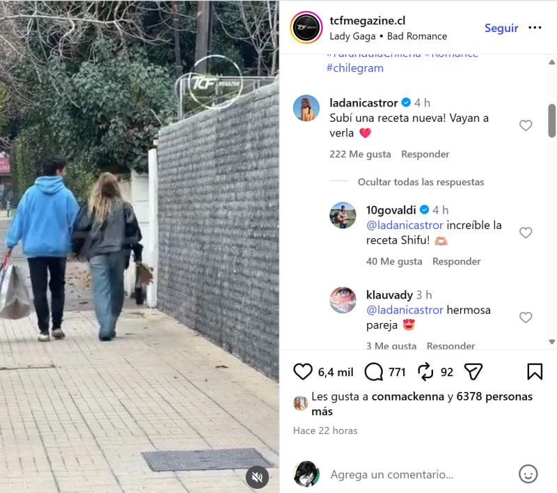 Comentario de Dani Castro | Instagram