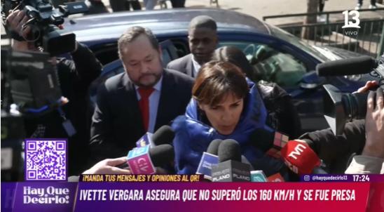 Ivette Vergara se refiere a su detención.