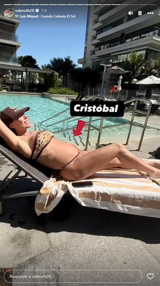 Vale Roth muestra su abultada pancita | Instagram