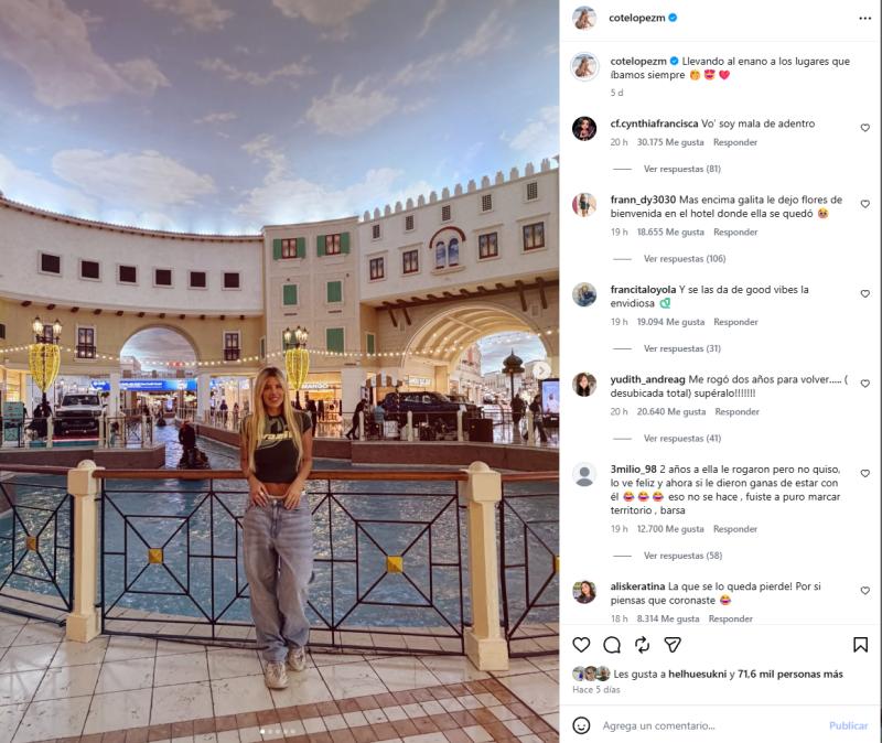 Así quedó el Instagram de Coté López tras revelarse la infidelidad de Luis Jiménez | Crédito: Instagram Coté López