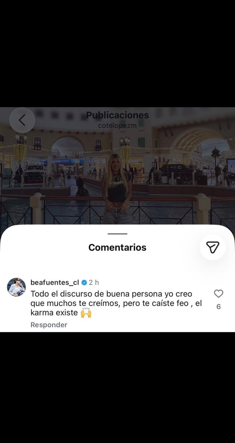 Bea Fuentes contra Coté López - Instagram