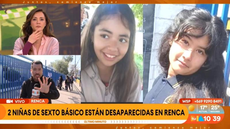 Dos niñas de 12 años están desaparecidas en Renca