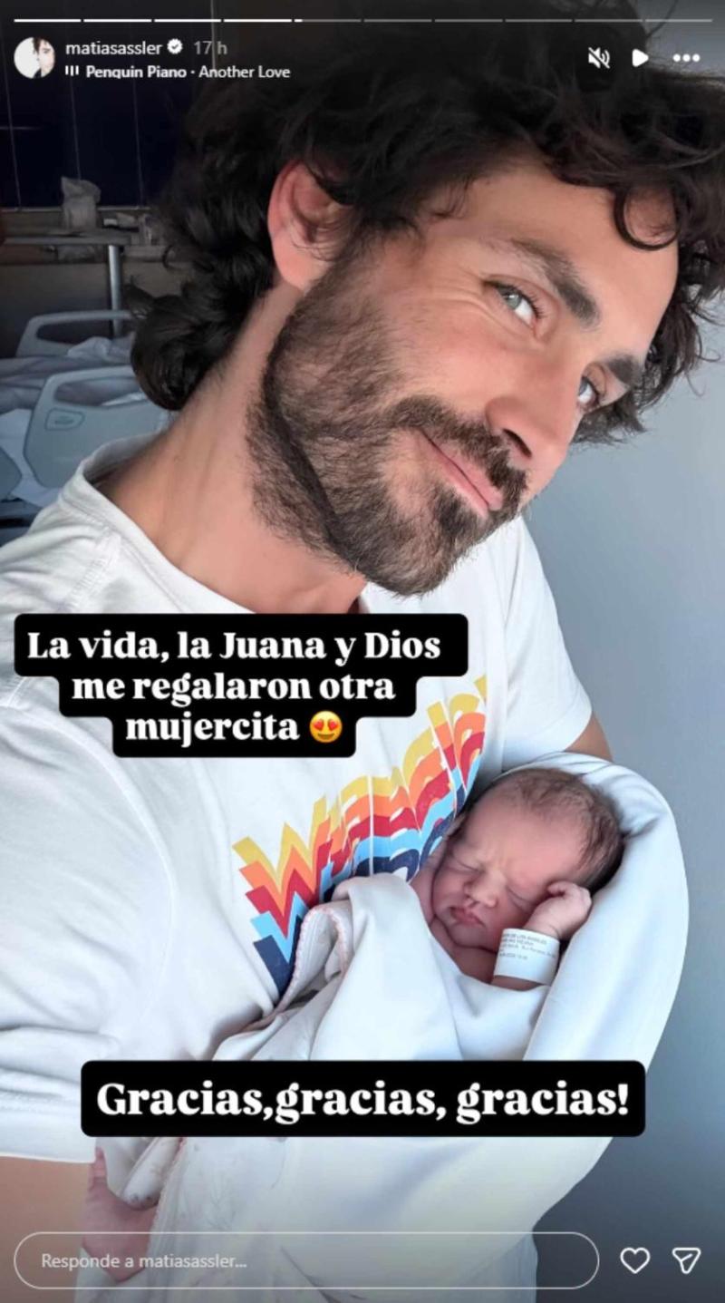 Matías Assler presenta a su hija con Juanita Ringeling - Instagram