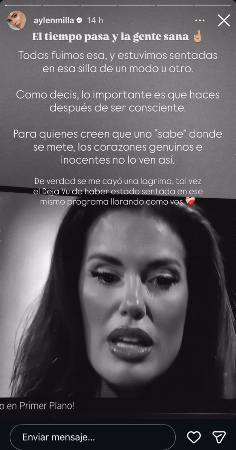 Instagram - Aylén Milla sorprende con emotivo apoyo a Gala Caldirola