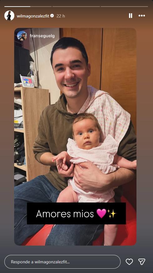 Wilma González mostró el rostro de su bebé | Crédito: Instagram Wilma González