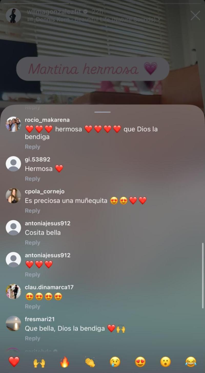 Comentarios que recibió Wilma | Crédito: Instagram Wilma González