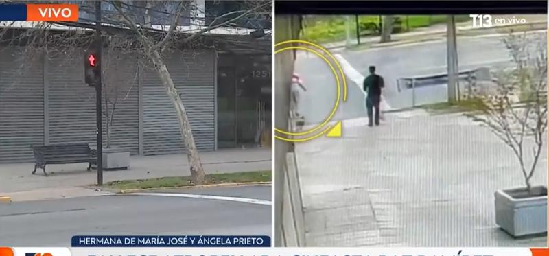 Cámara capta momento del fatal atropello de Paz Ramírez | Crédito: captura T13