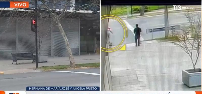 Cámara capta momento del fatal atropello de Paz Ramírez | Crédito: captura T13