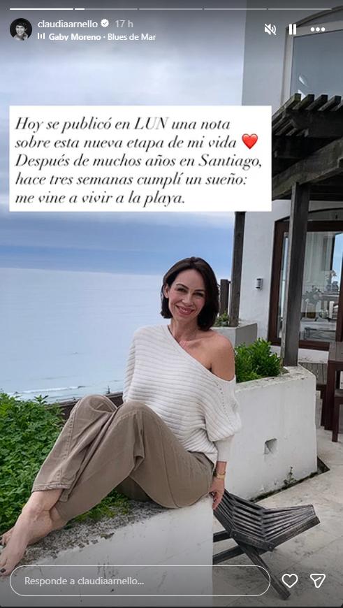 Claudia Arnello deja Santiago y se instala en Maitencillo | Crédito: Instagram Claudia Arnello