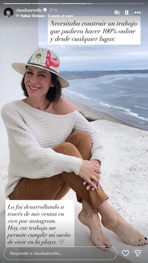 Claudia Arnello deja Santiago y se instala en Maitencillo | Crédito: Instagram Claudia Arnello