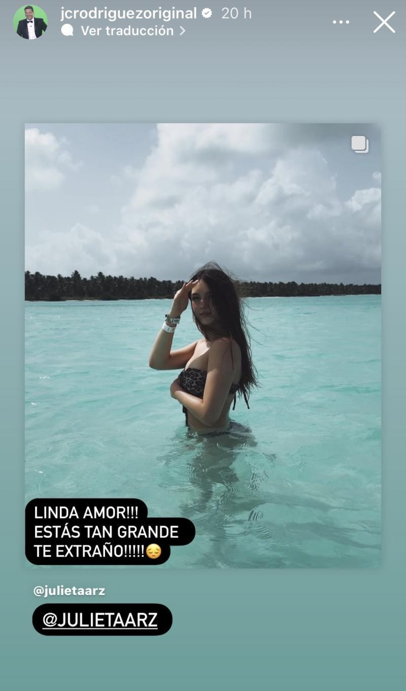 Historia de Julio César Rodríguez sobre su hija | Crédito: Instagram Julio César Rodríguez