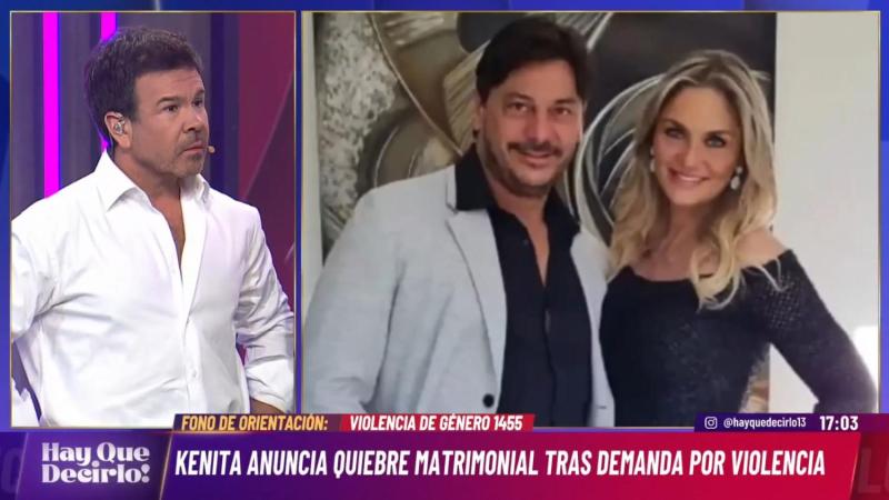 Kenita Larraín y su esposo Sergio Ader