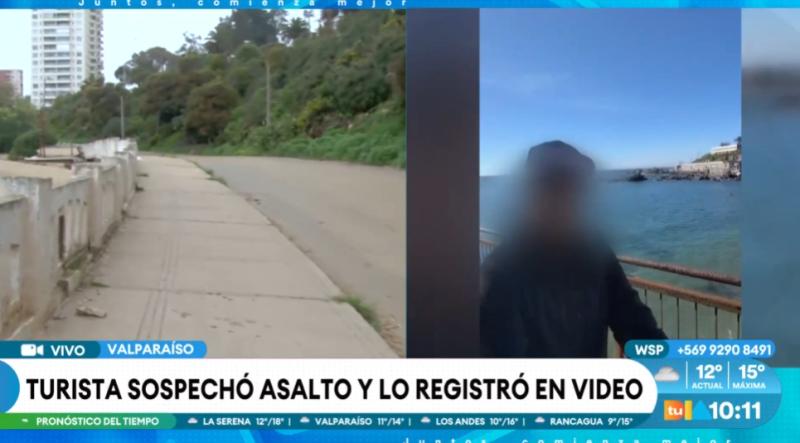 Turista brasileño sufre robo en playa de Valparaíso.