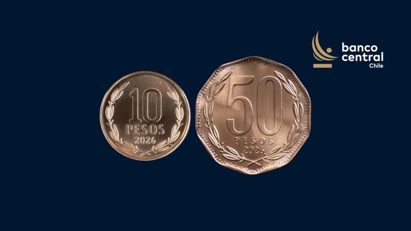 Nuevas monedas de $10 y $50 / Banco Central