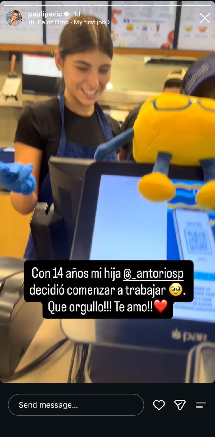 Paula Pavic mostró con orgullo la decisión laboral de su hija | Crédito: Instagram Paula Pavic