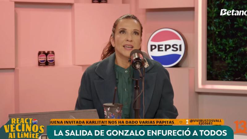 Karla Constant en el react de Vecinos al límite