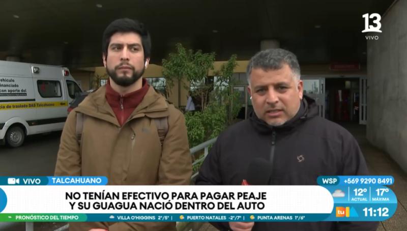 Mujer tuvo que dar a luz en su auto ante la negativa de trabajadora de peaje para dejarlos pasar.