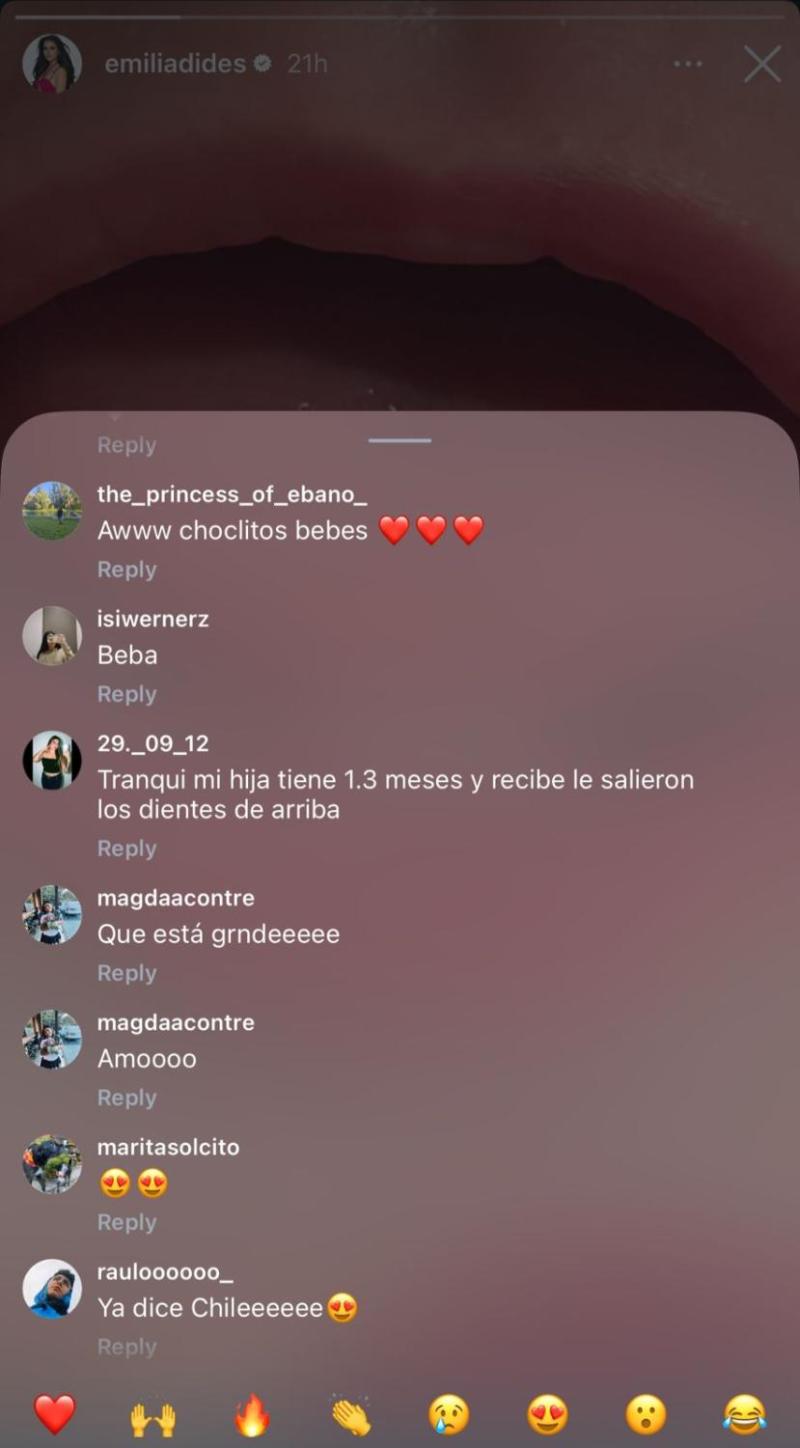 Reacciones a la publicación | Crédito: Emilia Dides