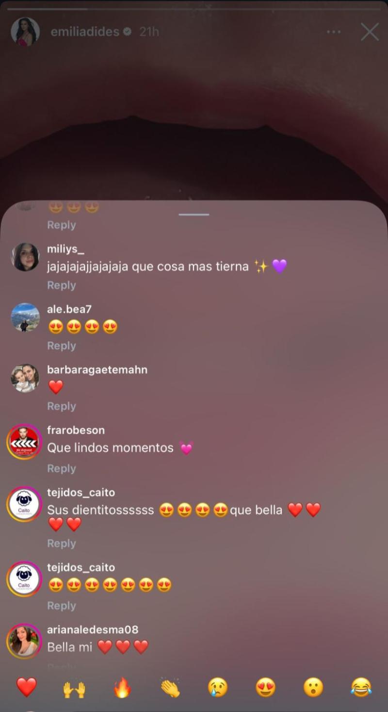 Reacciones a la publicación | Crédito: Emilia Dides