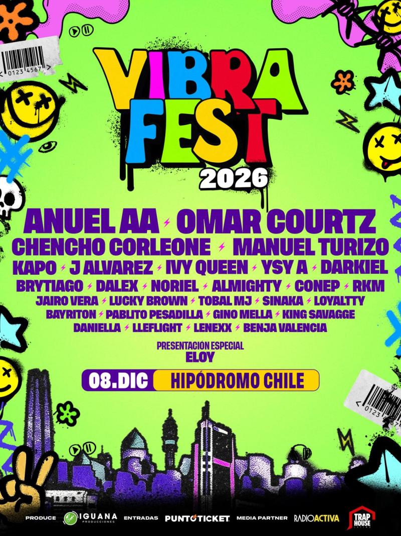 Vibra Fest confirmó line up | Crédito: Iguana Producciones
