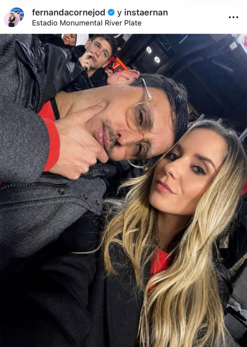 Hija de Karen Doggenweiler en el Estadio de River Plate - Instagram