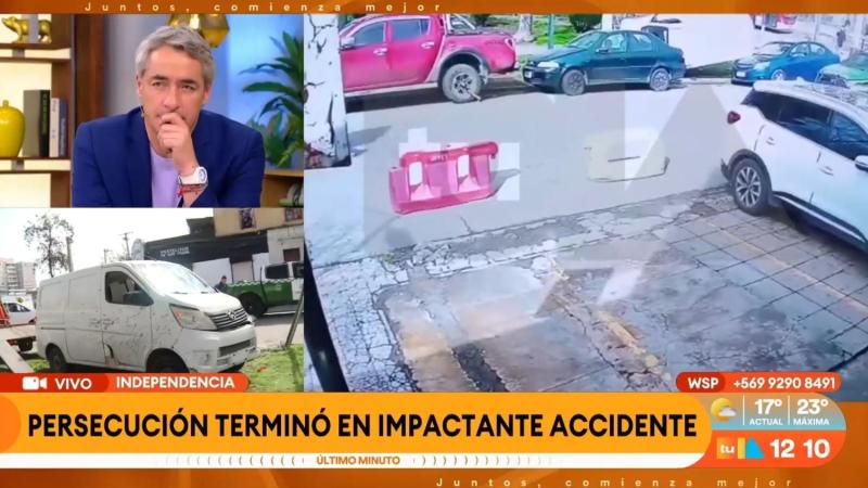 Furgón de delincuentes protagoniza cinematográfico accidente tras persecución policial en Independencia
