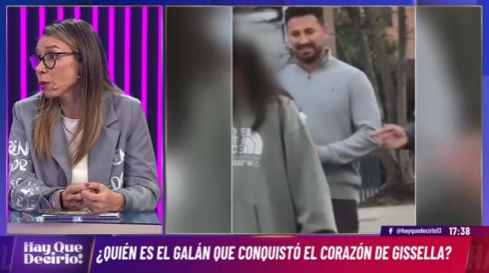Gissella Gallardo y su nueva pareja.