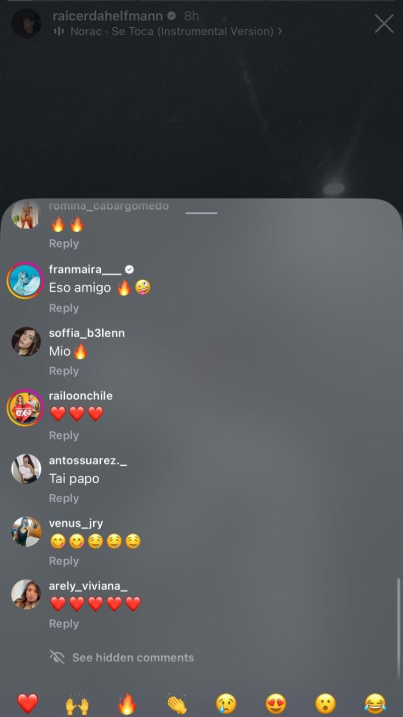 Raimundo Cerda recibe ola de comentarios contra Faloon Larraguibel | Crédito: Instagram Rai Cerda