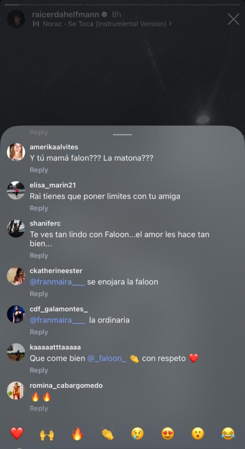 Raimundo Cerda recibe ola de comentarios contra Faloon Larraguibel | Crédito: Instagram Rai Cerda