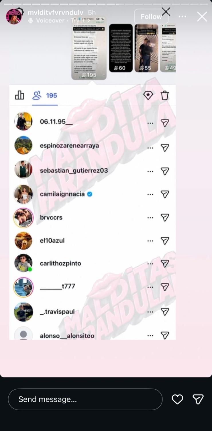 La reacción de Camila Sepúlveda y su relación con Jordhy Thompson | Crédito: Instagram Maldita Farándula