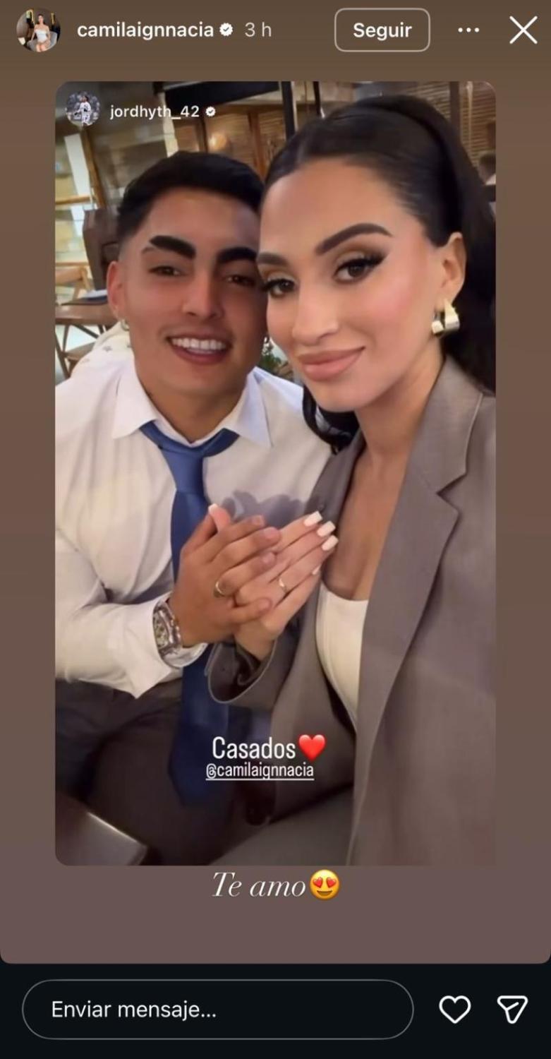 Camila Sepúlveda y Jordhy Thompson - Instagram