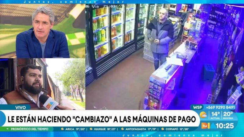 Alejandro, comerciante afectado por el cambiazo