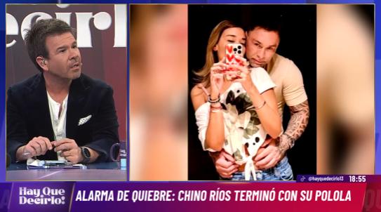 Chino Ríos y Tamara Cornejo habrían terminado.