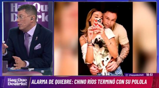 Chino Ríos y Tamara Cornejo habrían terminado.