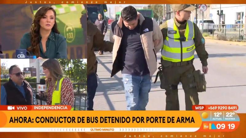 Chofer detenido en Independencia