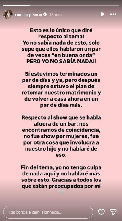 Camila Sepúlveda rompe el silencio tras infidelidad de Jordhy Thompson | Crédito: Instagram Camila Sepúlveda