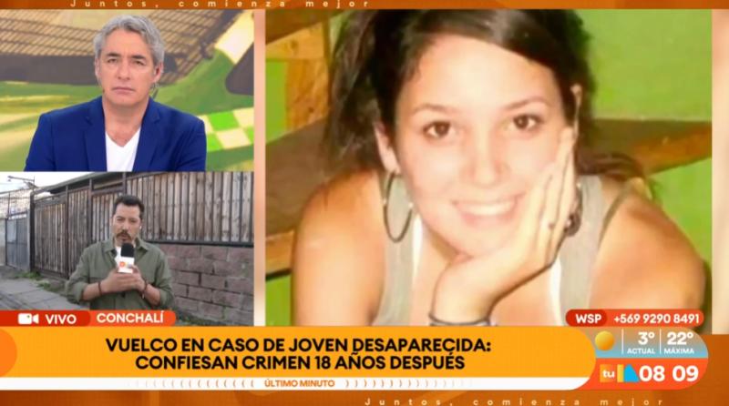 Vuelco en caso de joven desaparecida en Conchalí: presunto autor confiesa 18 años después.